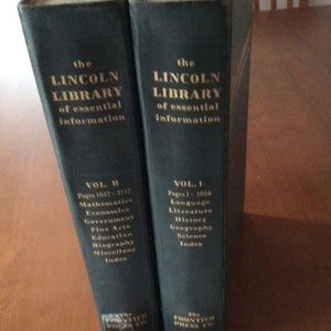 VINTAGE LINCOLN LIBRARY BOOKS